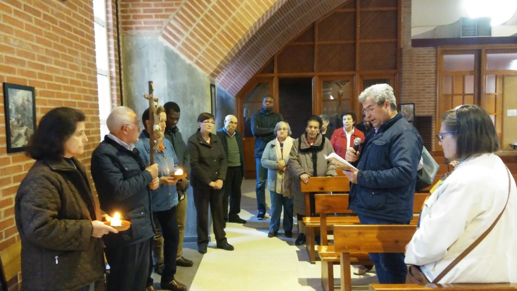 Viacrucis cuaresmal en San Francisco Javier