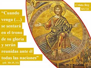 Domingo XXXIV del Tiempo Ordinario