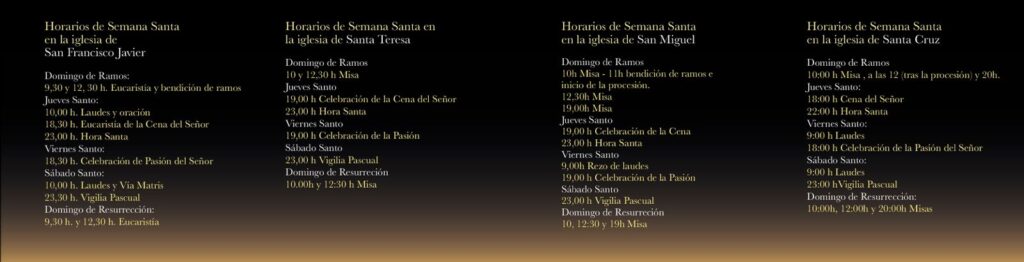 horarios Semana Santa