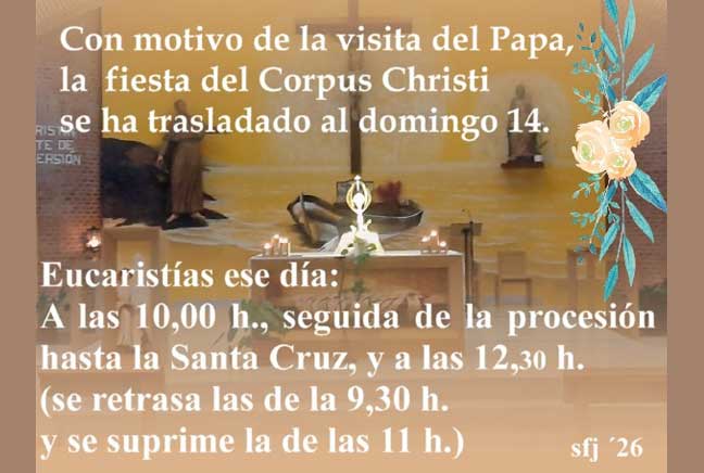 Nos visita el Papa