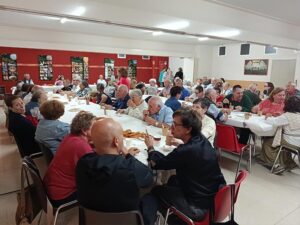 Fiesta de la Virgen del Rosario, chocolatada con la hermandad